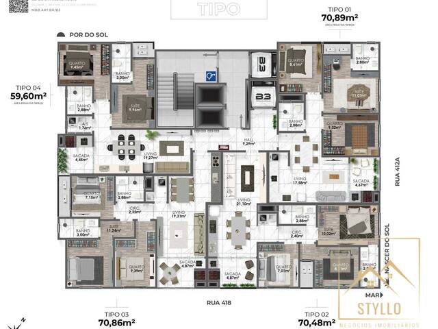 #1171 - Apartamento para Venda em Itapema - SC - 3