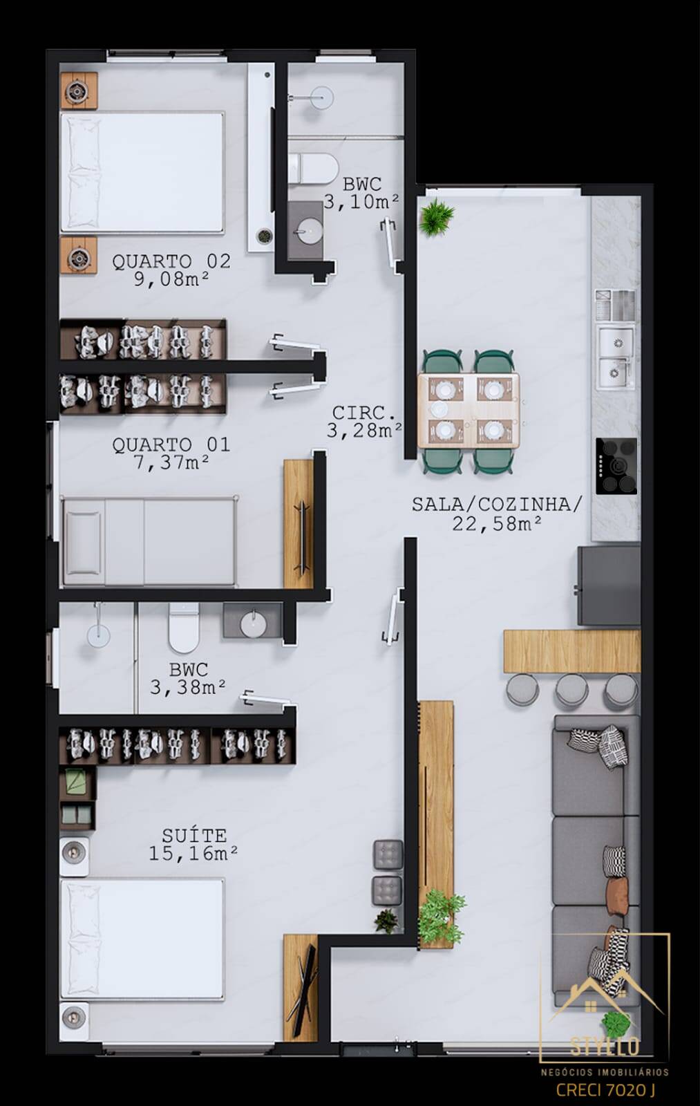 Casa, 3 quartos, 115 m² - Foto 13