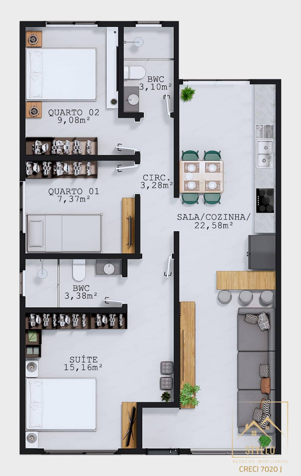 Casa, 3 quartos, 115 m² - Foto 14
