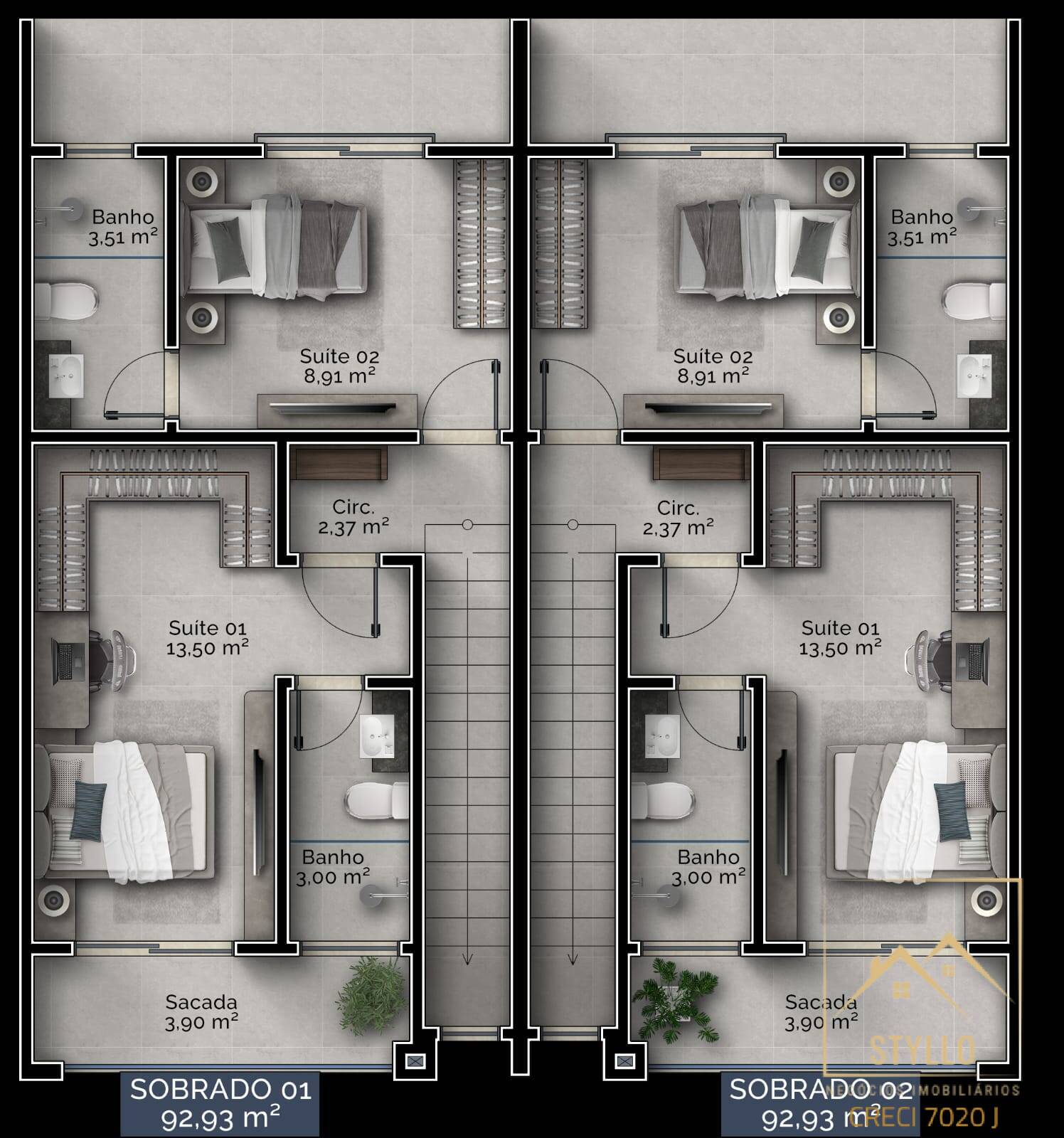 Sobrado, 2 quartos, 92 m² - Foto 23