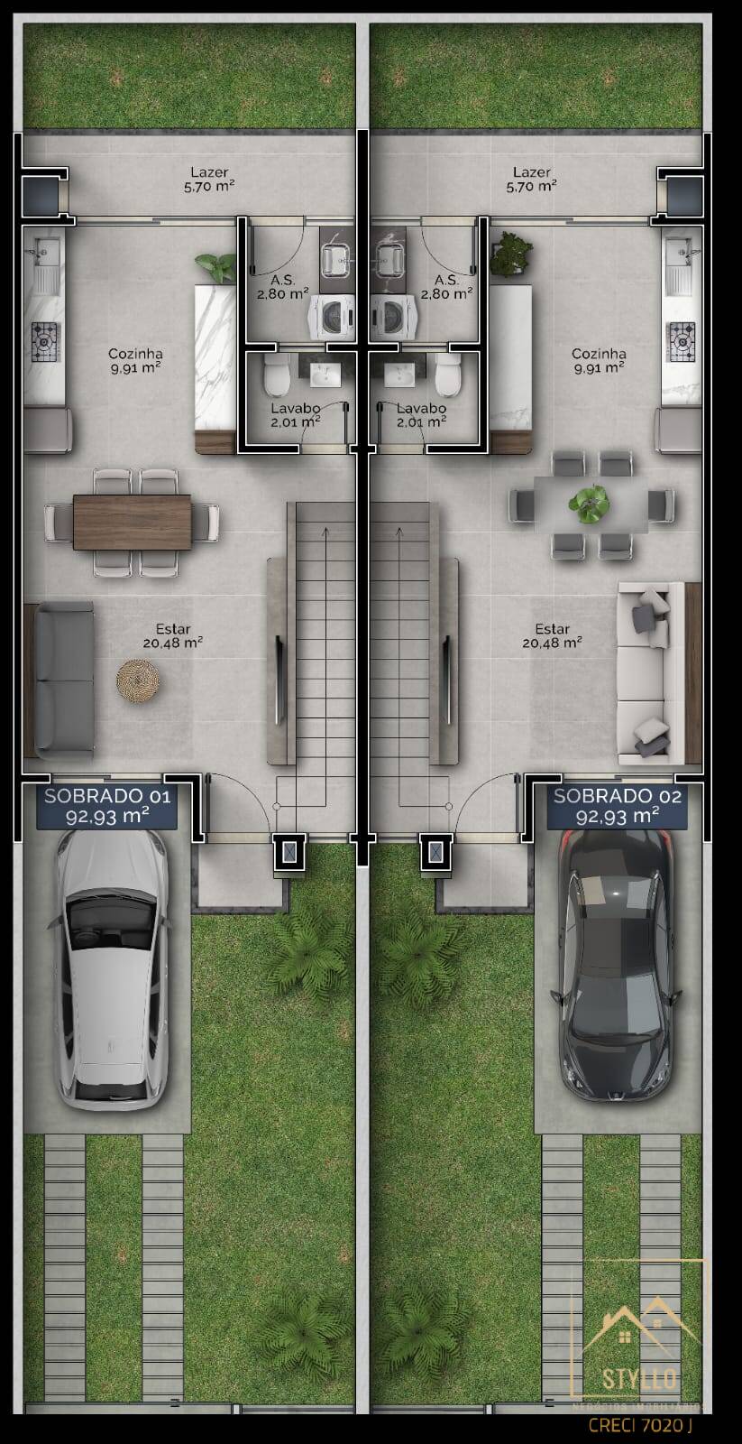 Sobrado, 2 quartos, 92 m² - Foto 24