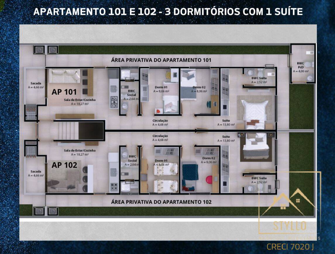 Apartamento, 3 quartos, 73 m² - Foto 17