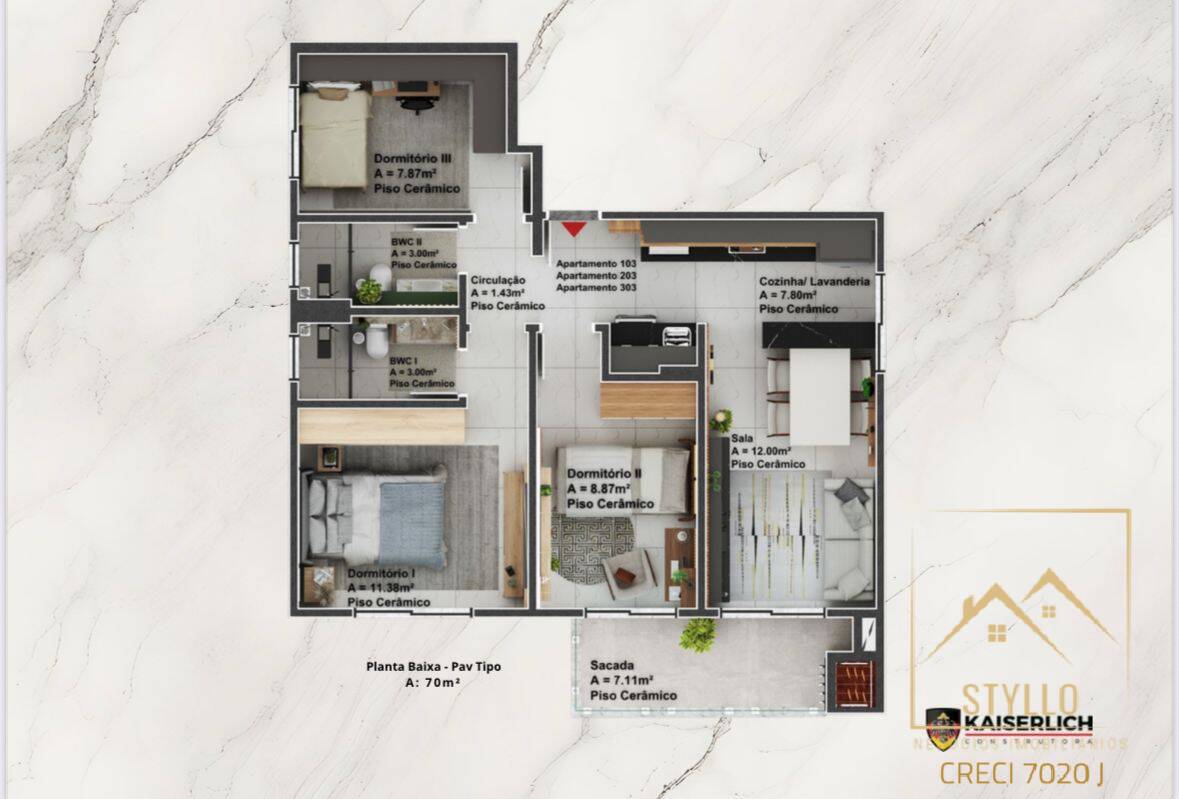 Apartamento, 3 quartos, 83 m² - Foto 10