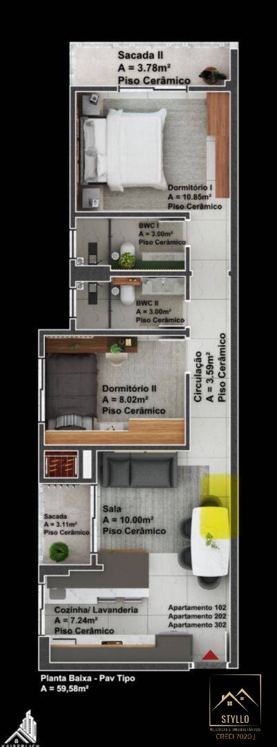 Apartamento, 2 quartos, 71 m² - Foto 17