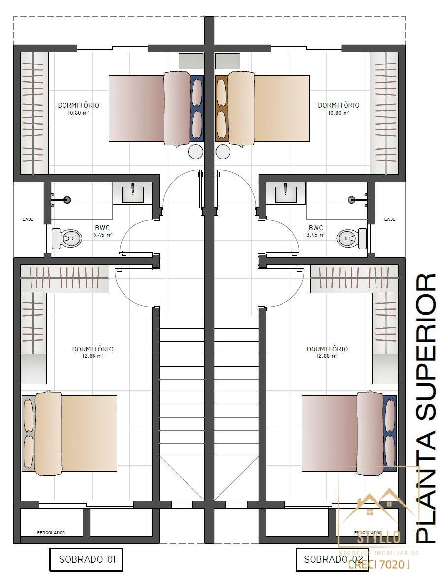 Sobrado, 2 quartos, 73 m² - Foto 11