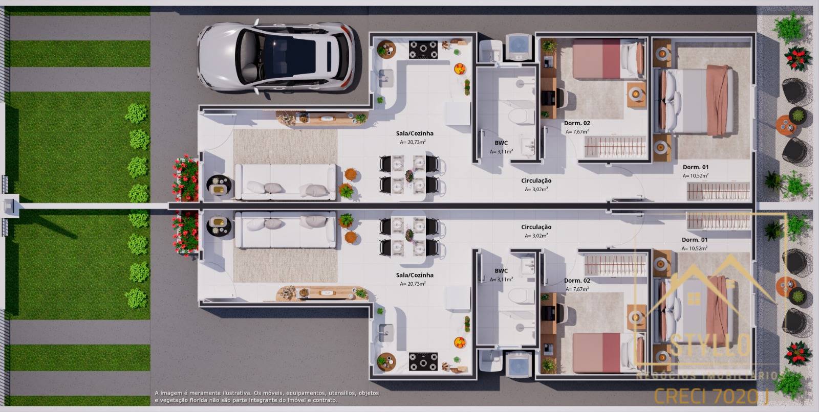 Casa, 2 quartos, 84 m² - Foto 4