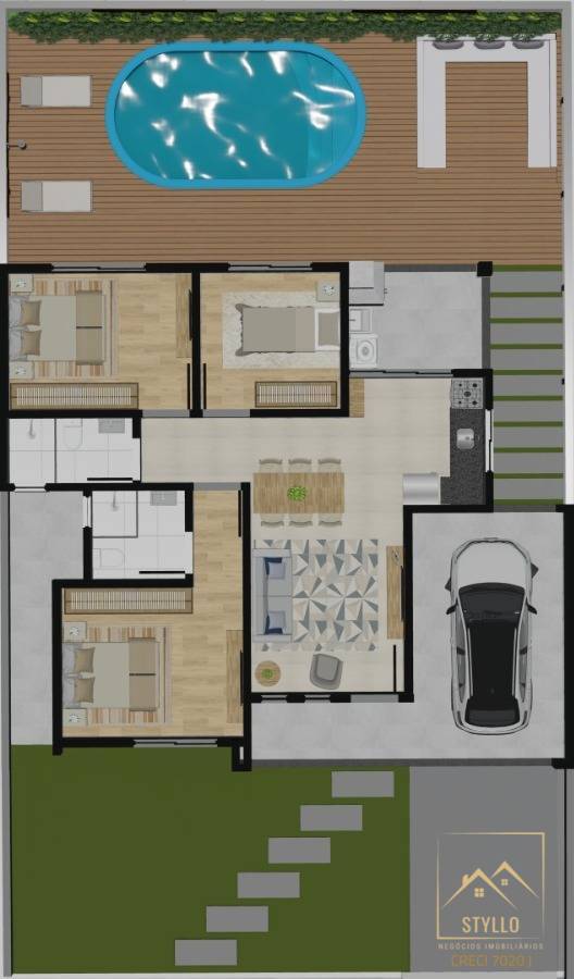 Casa, 3 quartos, 91 m² - Foto 12