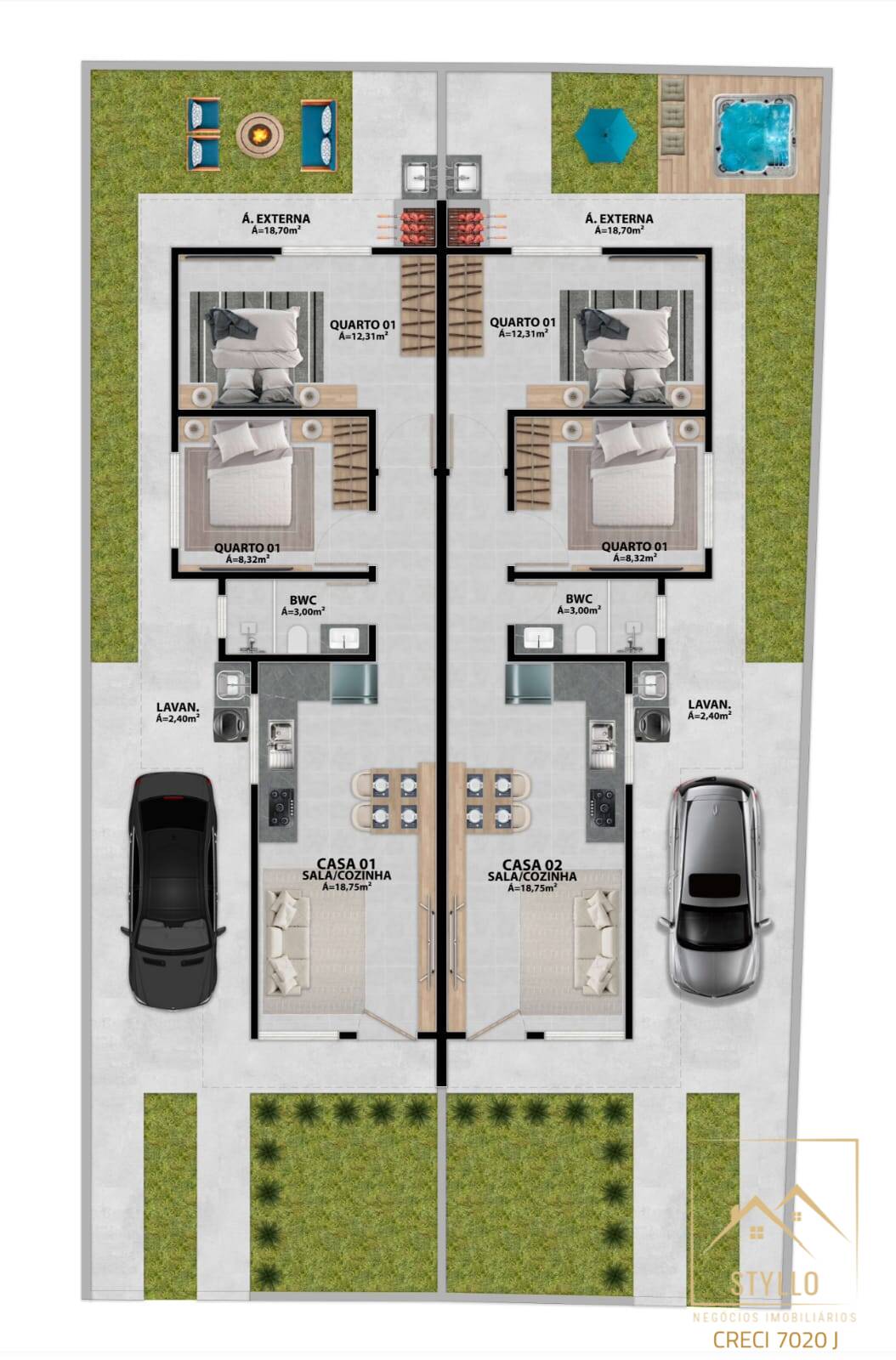 Casa, 2 quartos, 63 m² - Foto 3