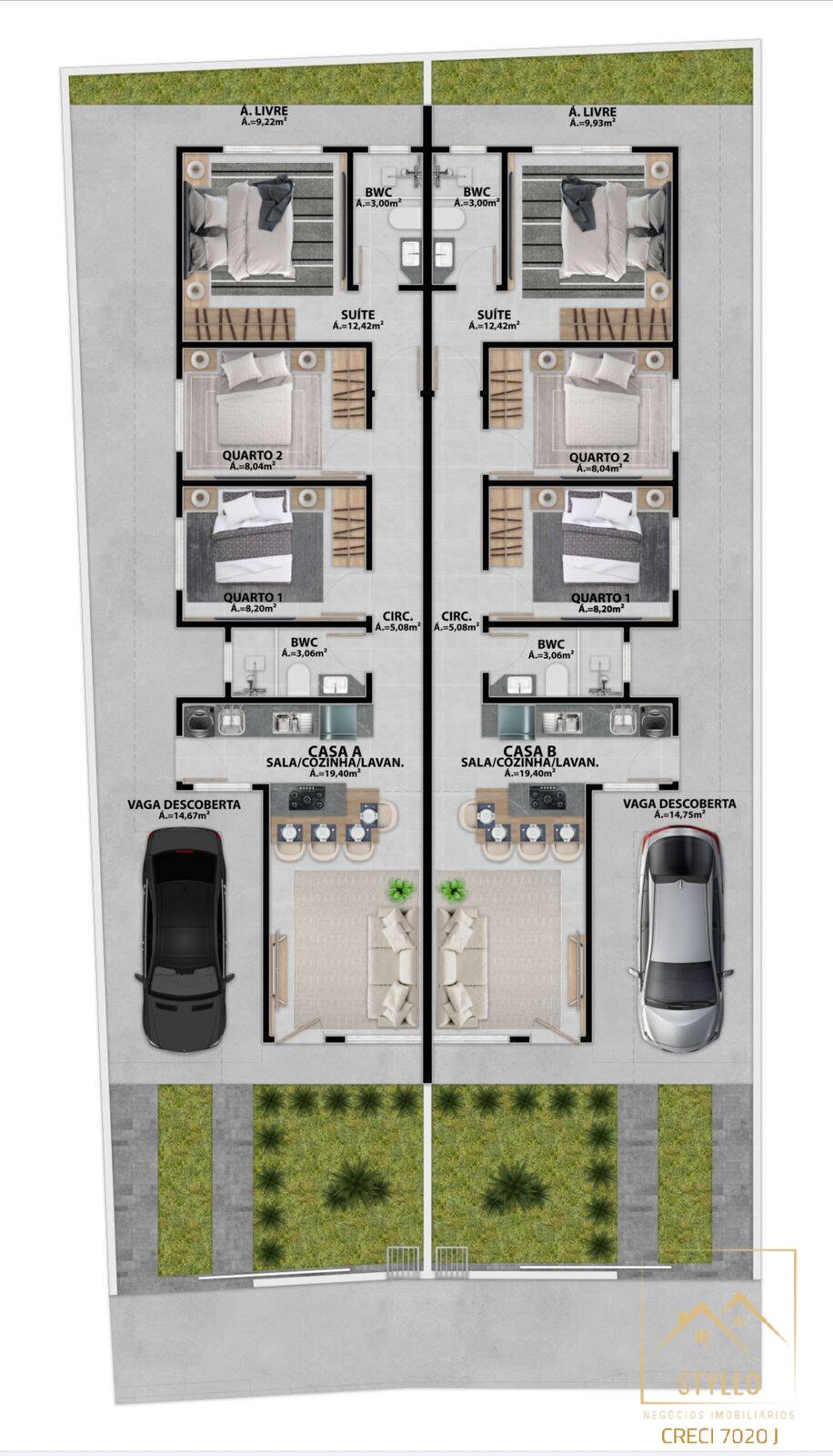 Casa, 3 quartos, 140 m² - Foto 10