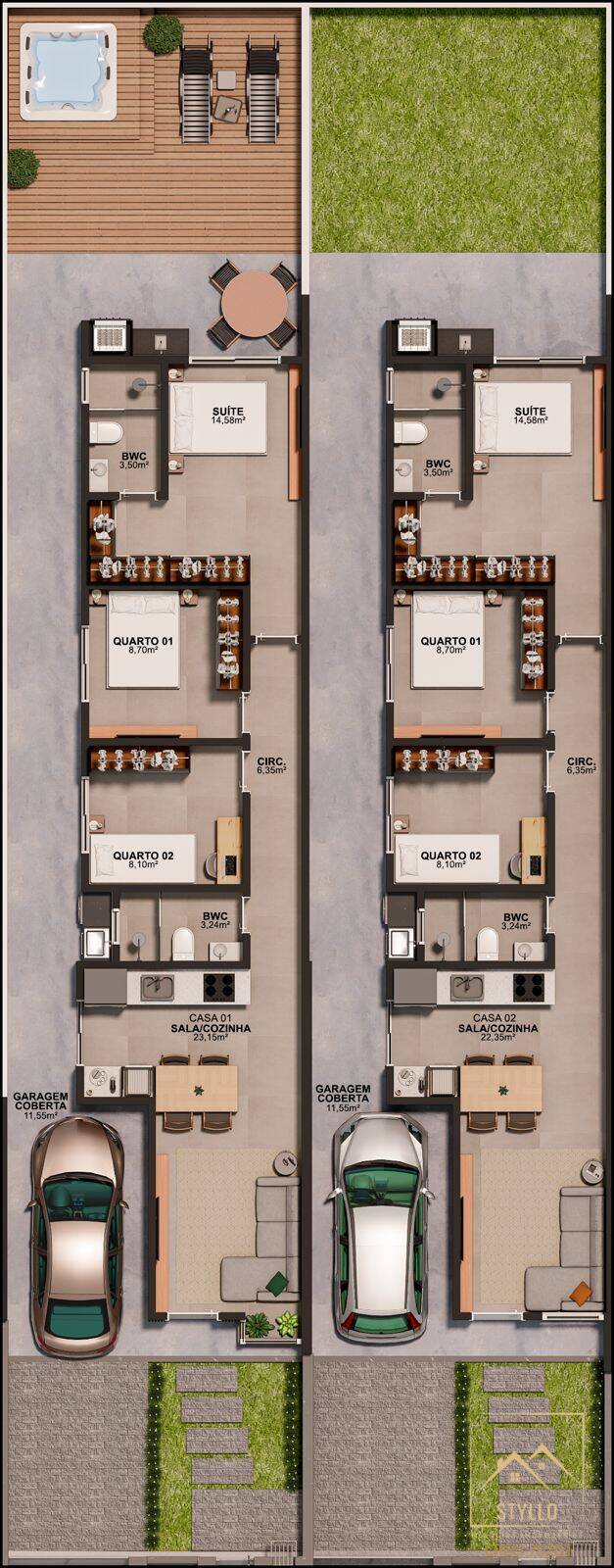 Casa, 3 quartos, 90 m² - Foto 11