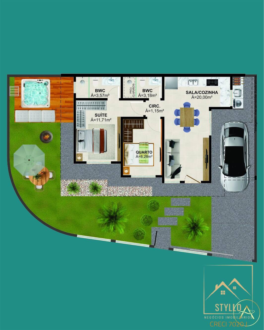 Casa, 2 quartos, 61 m² - Foto 3