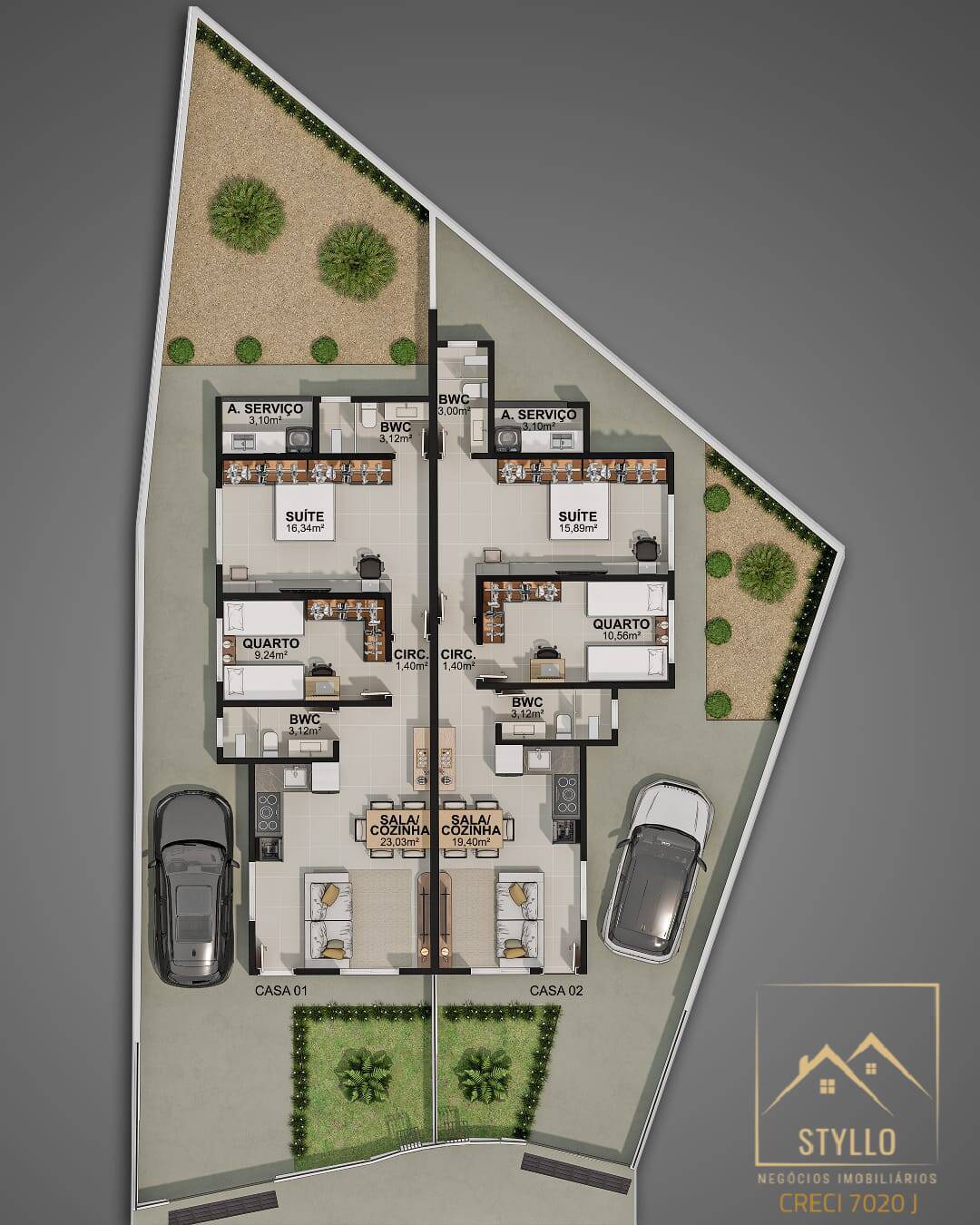 Casa, 2 quartos, 72 m² - Foto 12